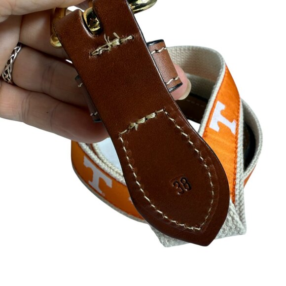 University of Tennessee “Power T” Belt • Size 38 • Solid Brass Hardware • EUC - Picture 3 of 6